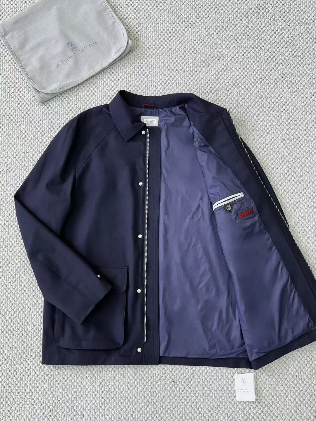 BRUNELLO CUCINELLI Мужская куртка в виде рубашки