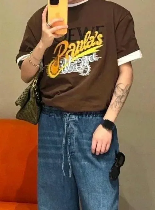 LOEWE Мужская футболка хлопок LOEWE Мужская футболка хлопок