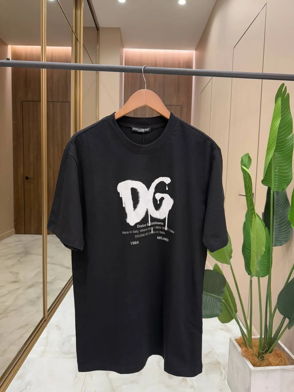 DOLCE & GABBANA Мужская футболка с принтом DOLCE & GABBANA Мужская футболка с принтом