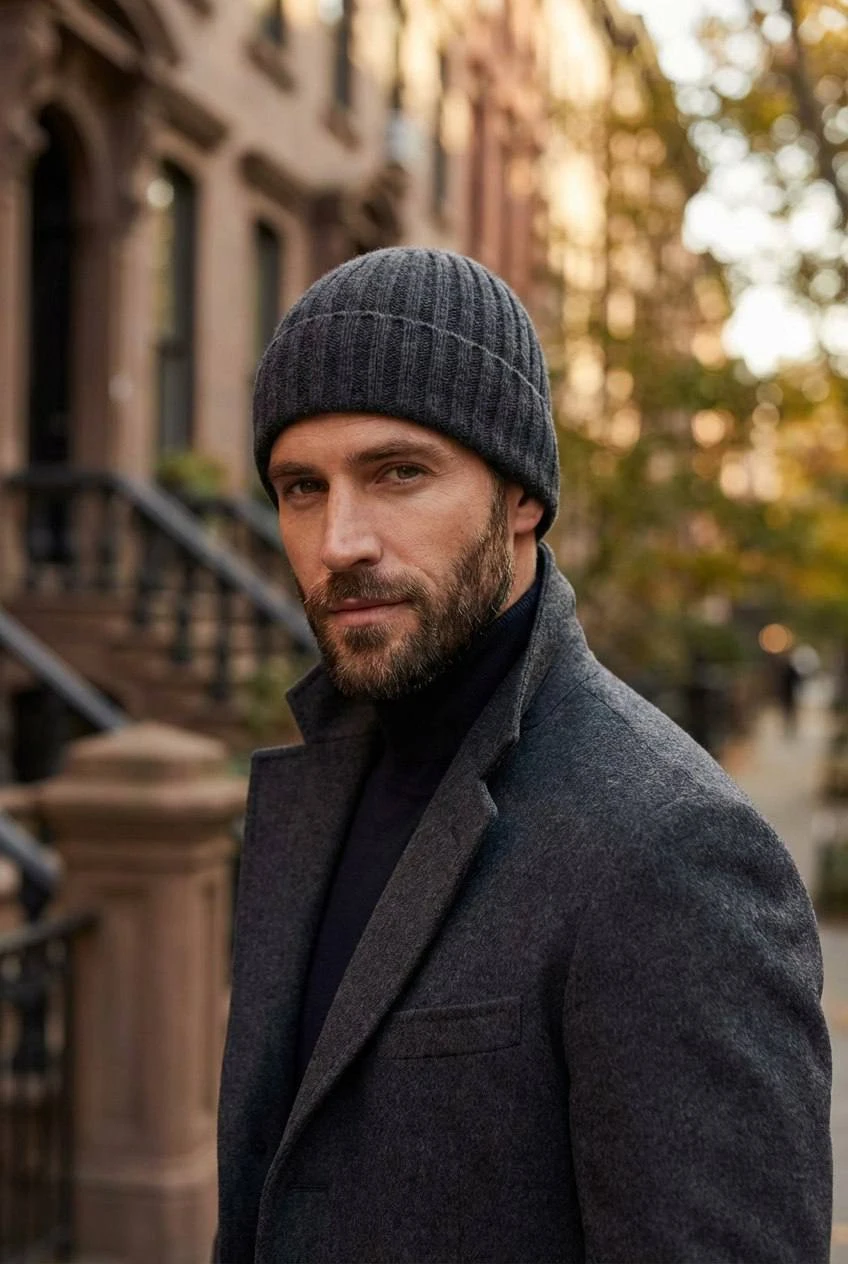 BRUNELLO CUCINELLI Мужская шапка из кашемира 