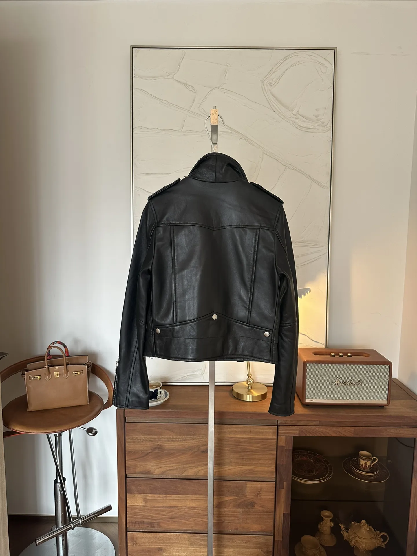 SAINT LAURENT Женская кожаная куртка SAINT LAURENT Женская кожаная куртка