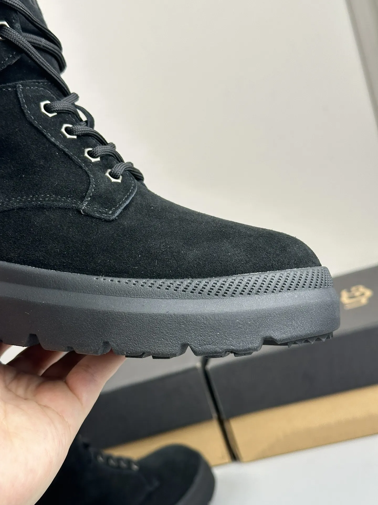 UGG Мужские ботинки коричневые с шерстяной стелькой