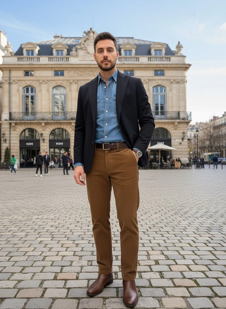 BRUNELLO CUCINELLI Мужские вельветовые брюки BRUNELLO CUCINELLI Мужские вельветовые брюки