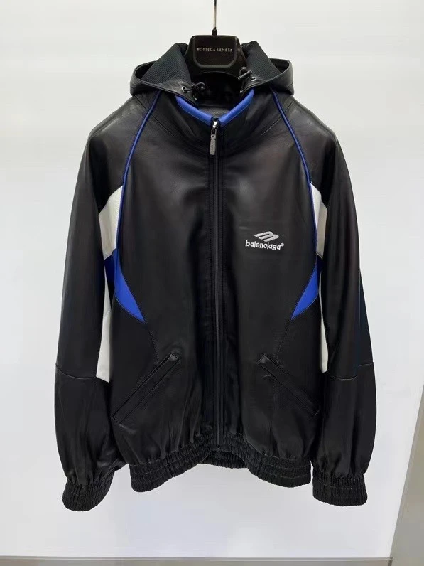 BALENCIAGA Мужская кожаная куртка BALENCIAGA Мужская кожаная куртка