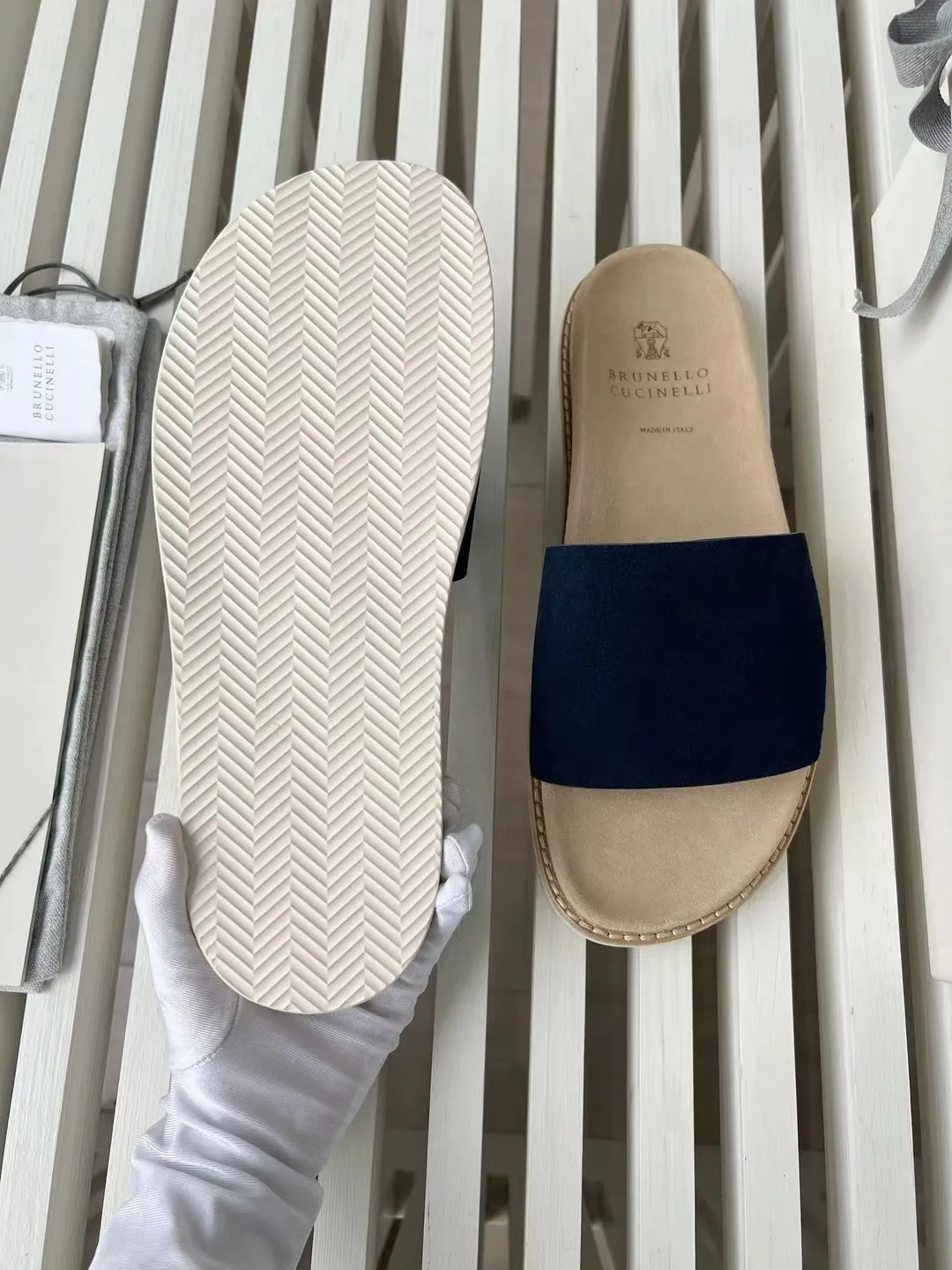 BRUNELLO CUCINELLI Мужские шлепки Urban из замши