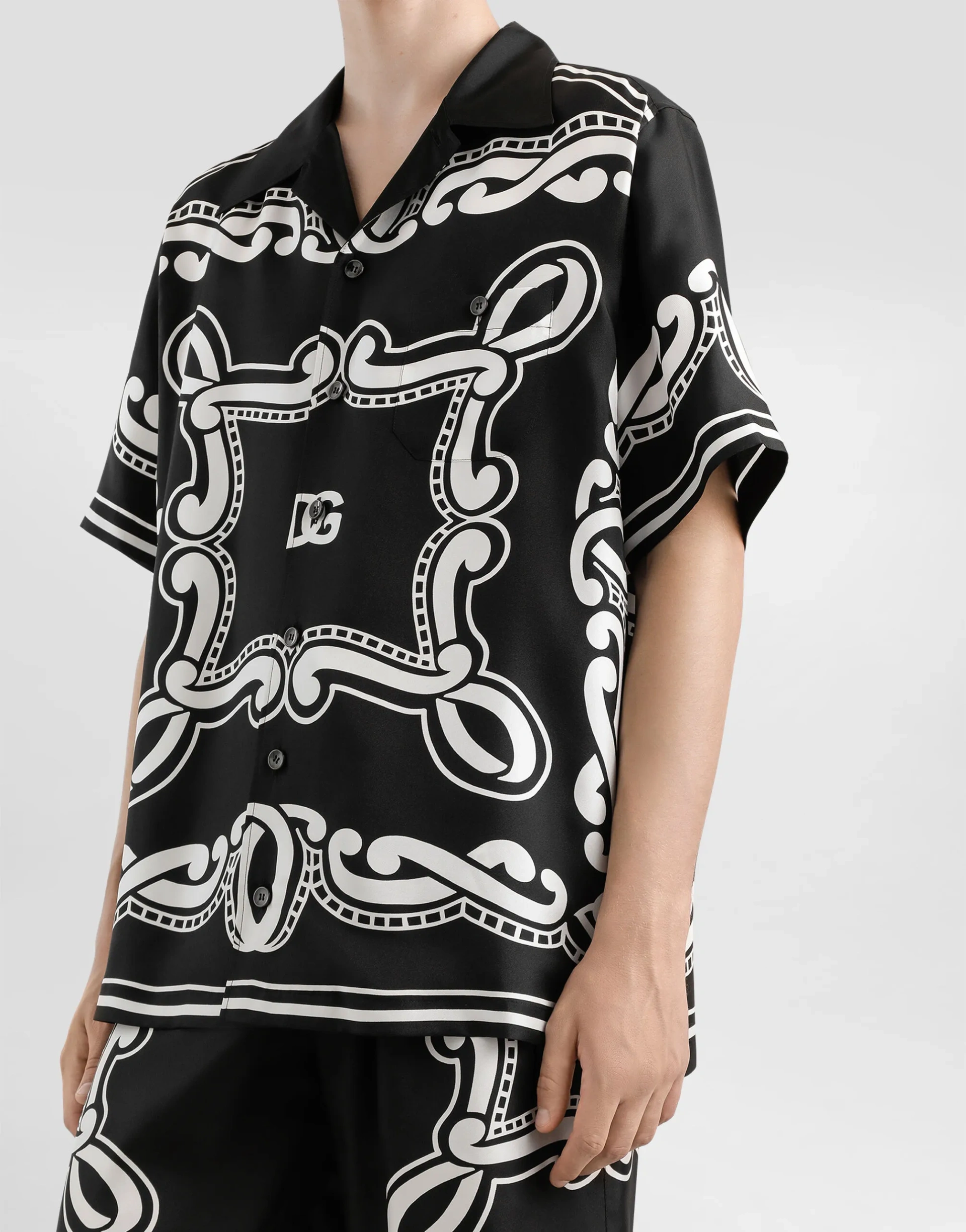 DOLCE & GABBANA Мужская рубашка шелк DOLCE & GABBANA Мужская рубашка шелк