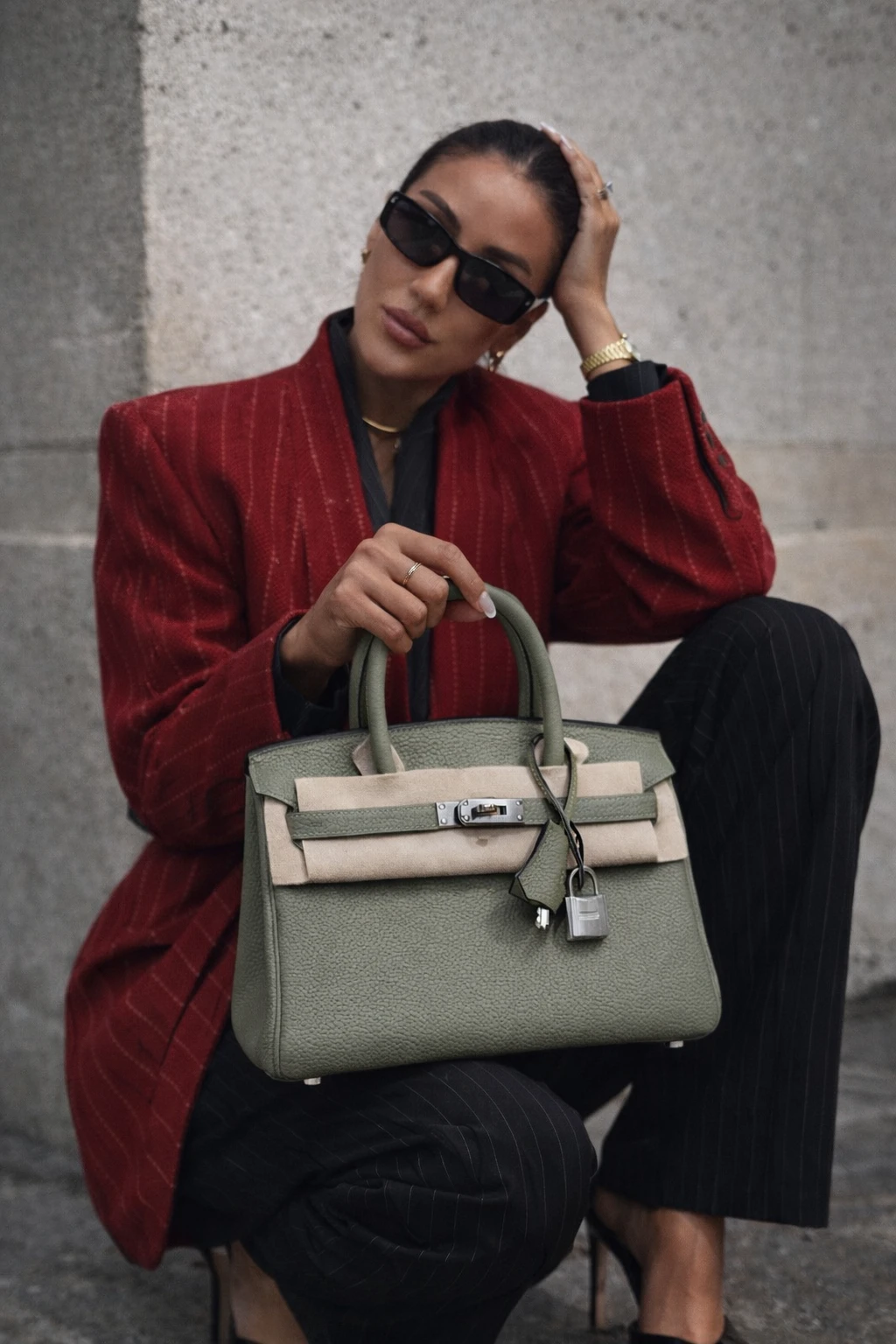 HERMES Женская сумка Birkin 25 см Q1 Togo HERMES Женская сумка Birkin 25 см Q1 Togo