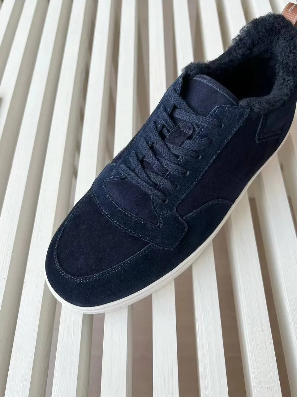 LORO PIANA Мужские кроссовки с мехом LORO PIANA Мужские кроссовки с мехом