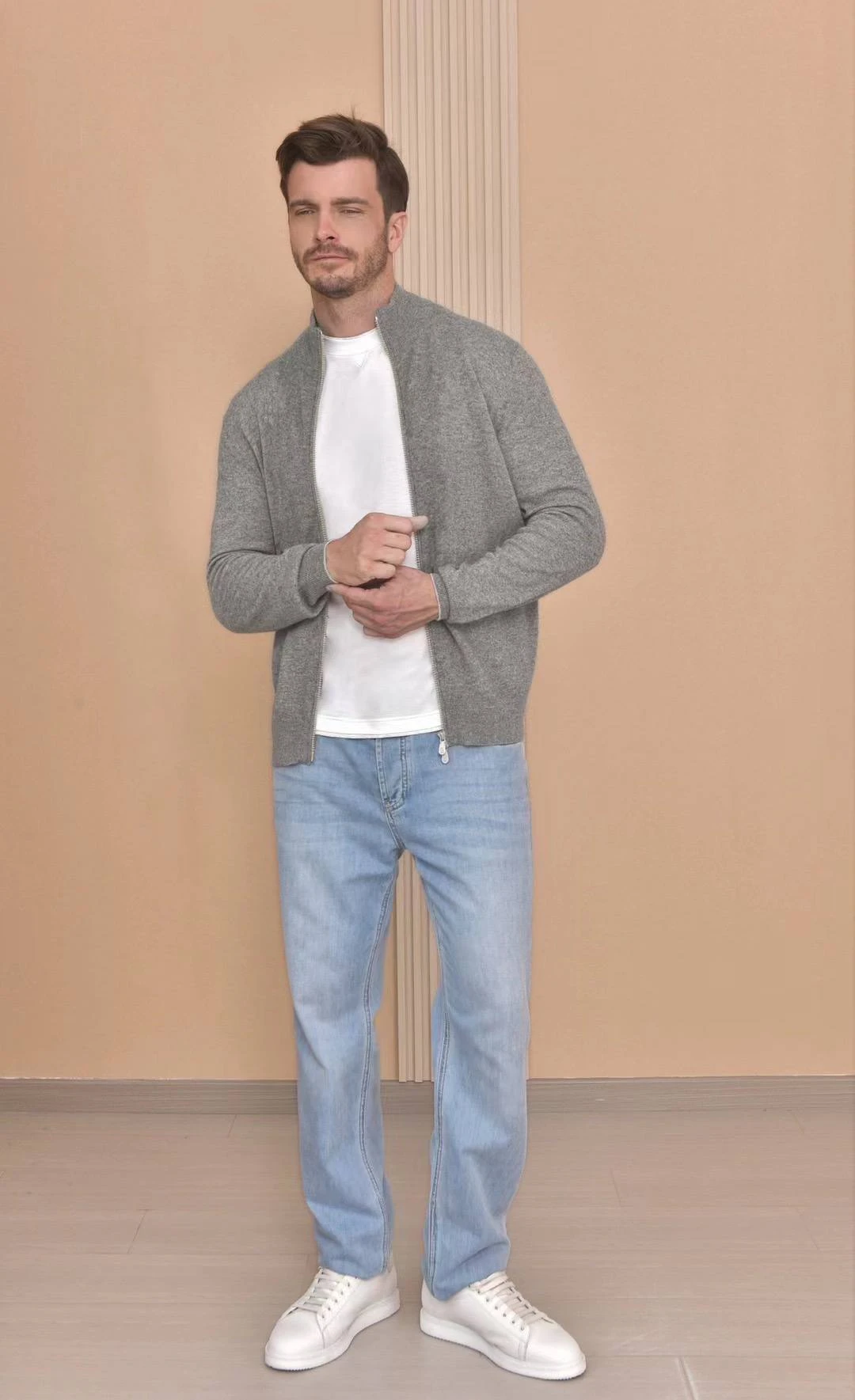 BRUNELLO CUCINELLI Мужской джемпер из кашемира BRUNELLO CUCINELLI Мужской джемпер из кашемира