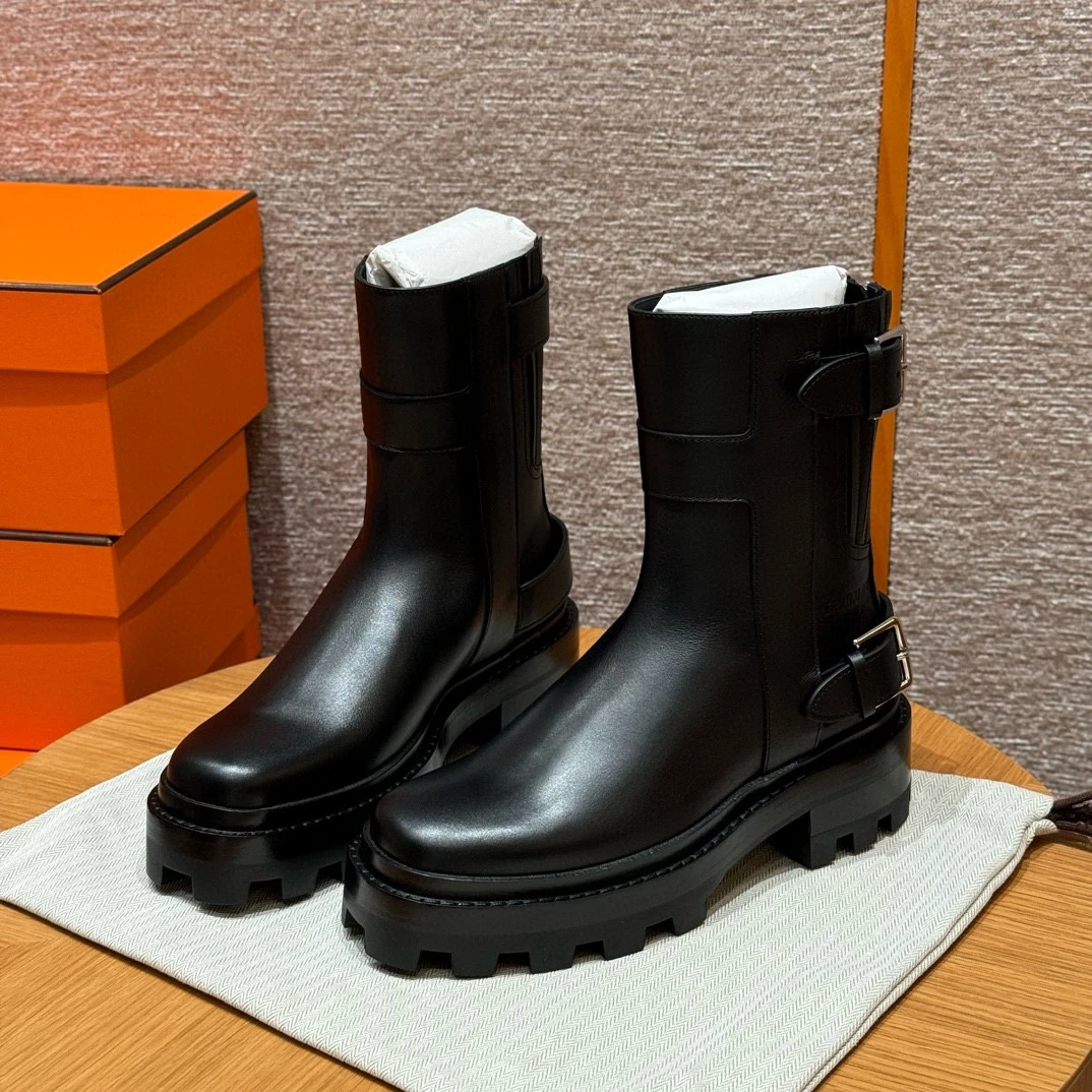 HERMES Женские ботинки Jaimy телячья кожа HERMES Женские ботинки Jaimy телячья кожа