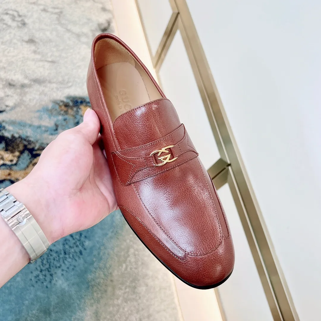 GUCCI Мужские лоферы из овечьей кожи GUCCI Мужские лоферы из овечьей кожи