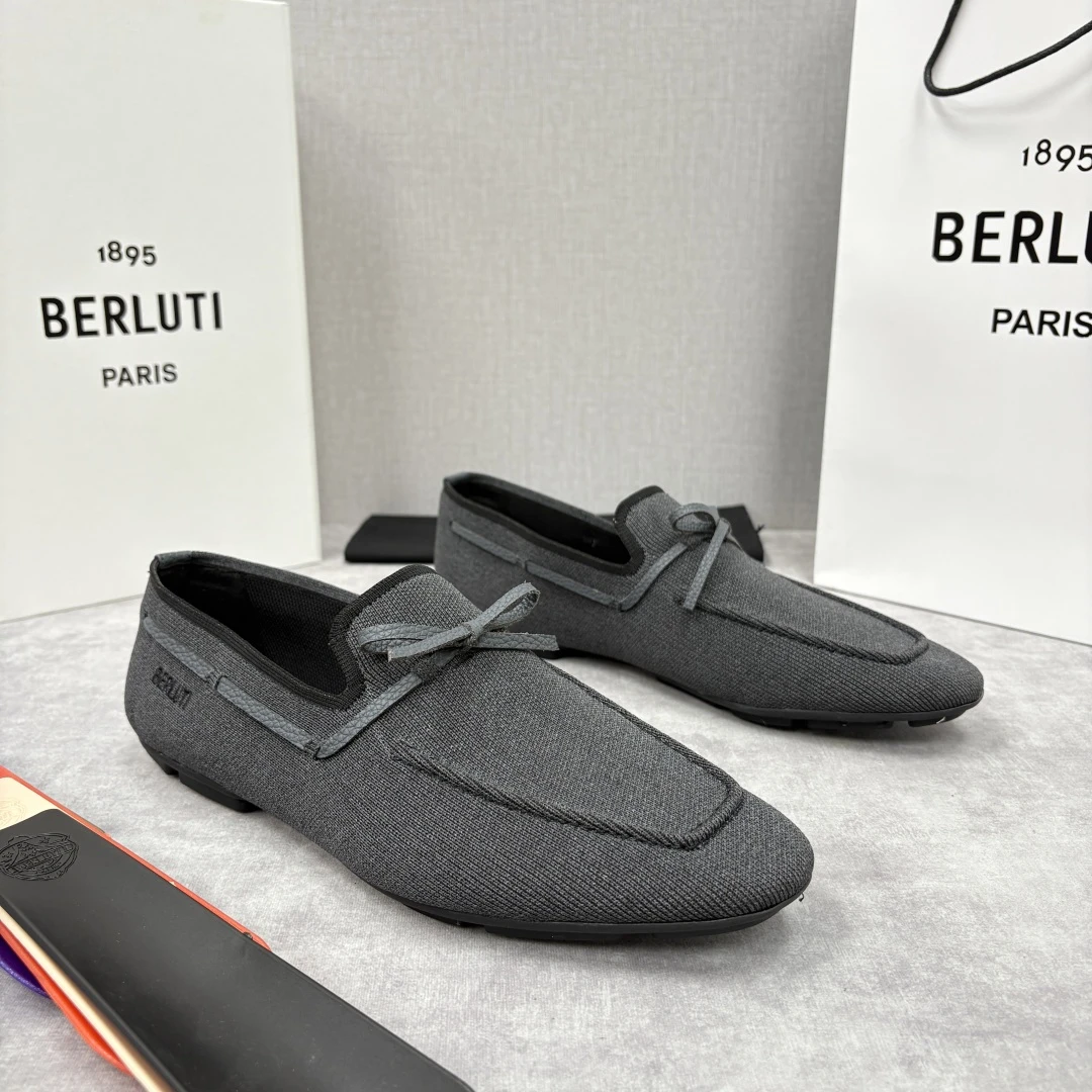 BERLUTI Мужские мокасины текстиль 