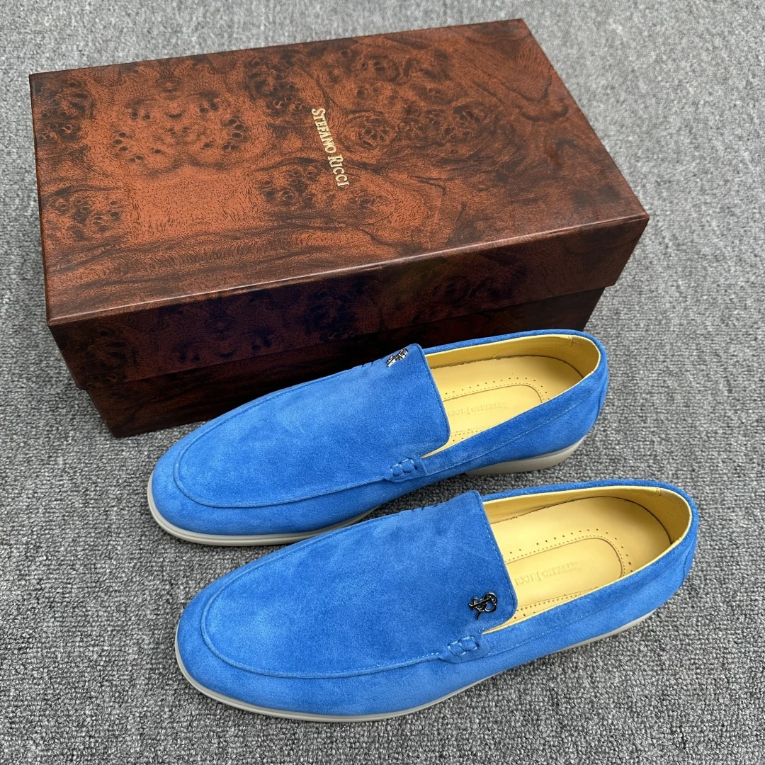 STEFANO RICCI Мужские лоферы из замши