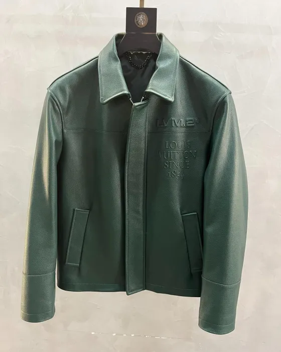 LOUIS VUITTON Мужская кожаная куртка