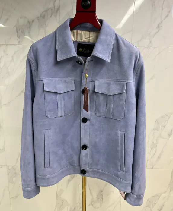 LORO PIANA Мужская куртка из замши