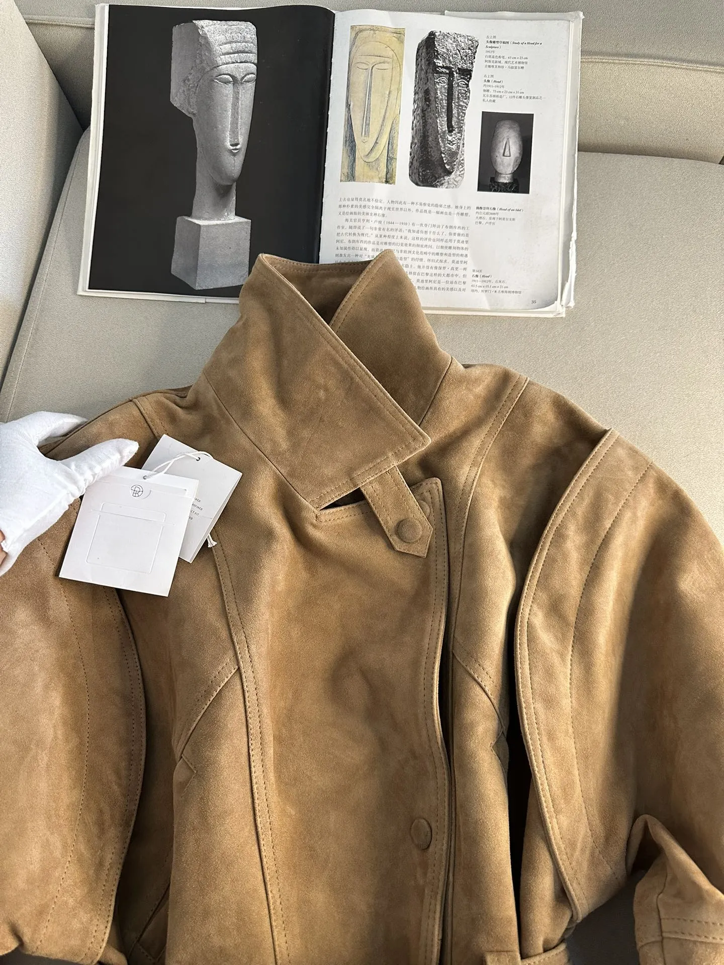 THE ROW Женский жакет из замши