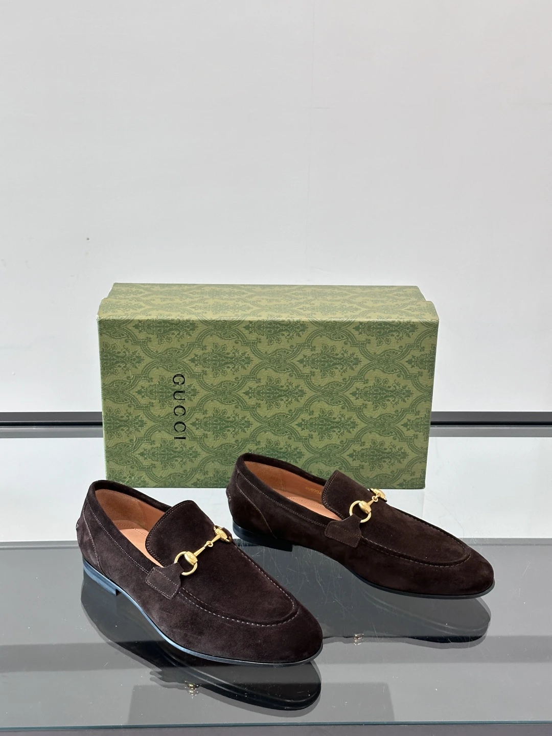 GUCCI Мужские лоферы воловья замша GUCCI Мужские лоферы воловья замша