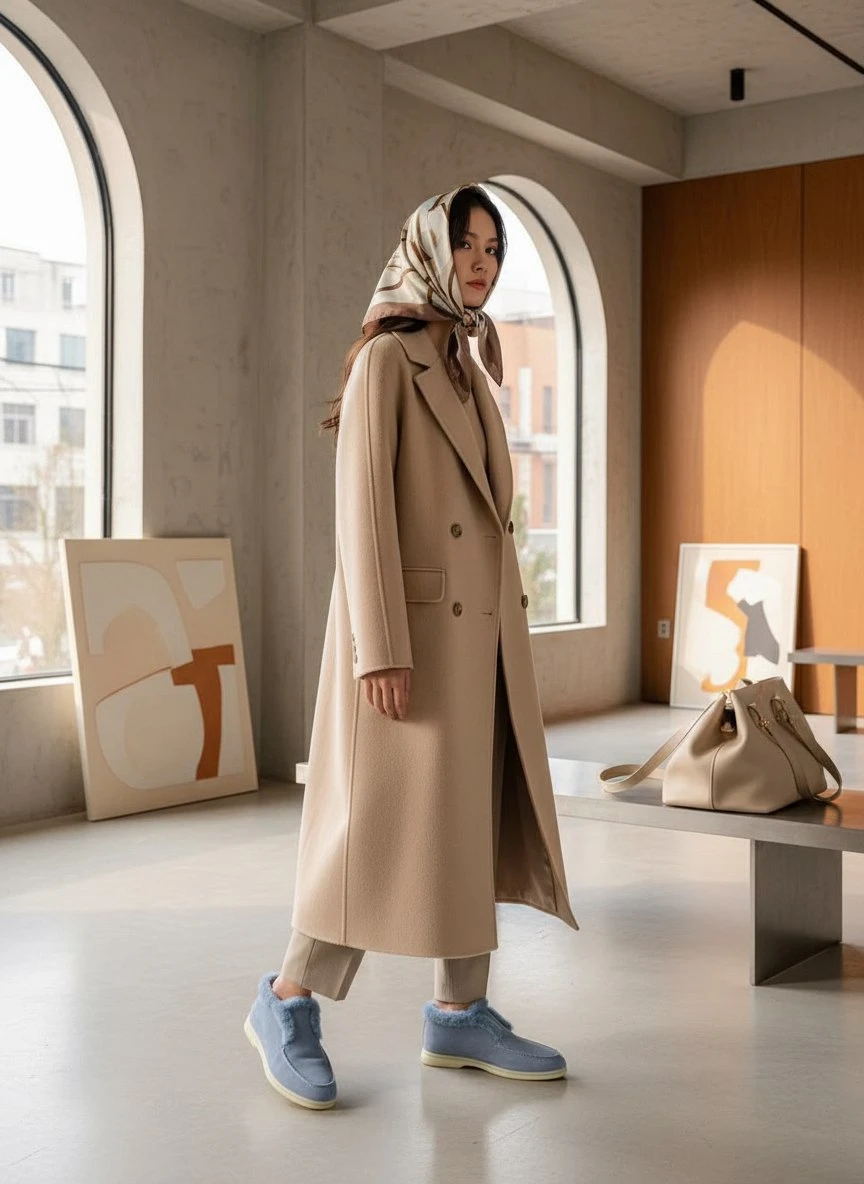 LORO PIANA Женские меховые лоферы LORO PIANA Женские меховые лоферы