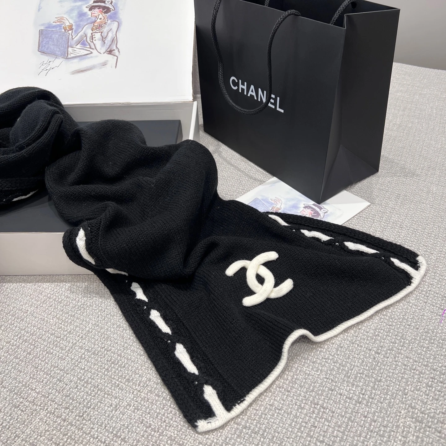 CHANEL Женский шарф и кашемира 