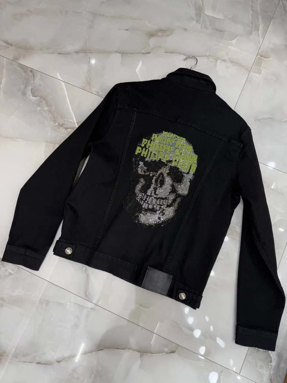 PHILIPP PLEIN Мужская джинсовка с черепом PHILIPP PLEIN Мужская джинсовка с черепом