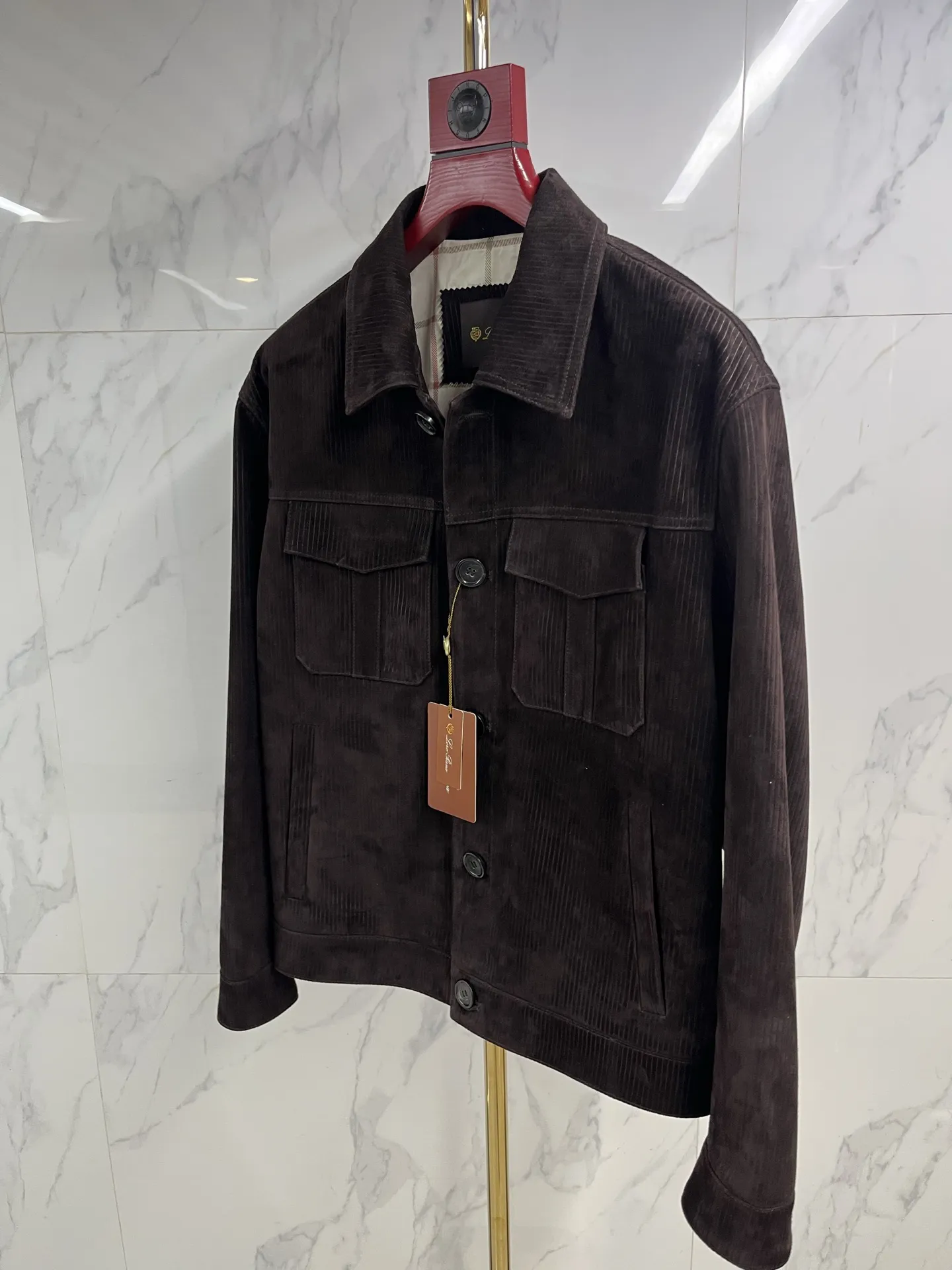 LORO PIANA Мужская куртка из замши LORO PIANA Мужская куртка из замши