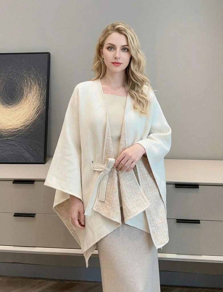 FENDI Женское пончо с поясом FENDI Женское пончо с поясом