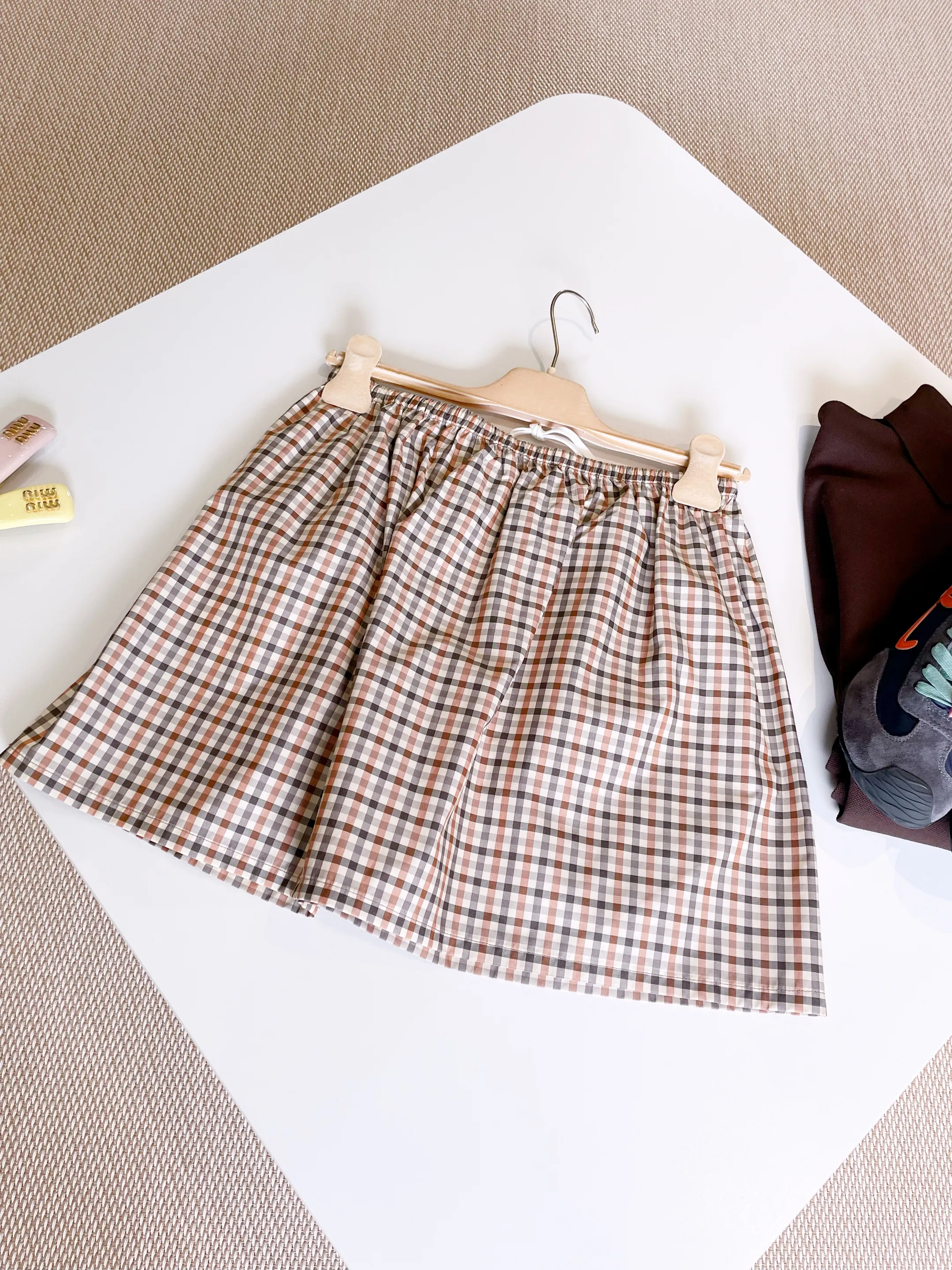 MIU MIU Женская юбка в клетку MIU MIU Женская юбка в клетку