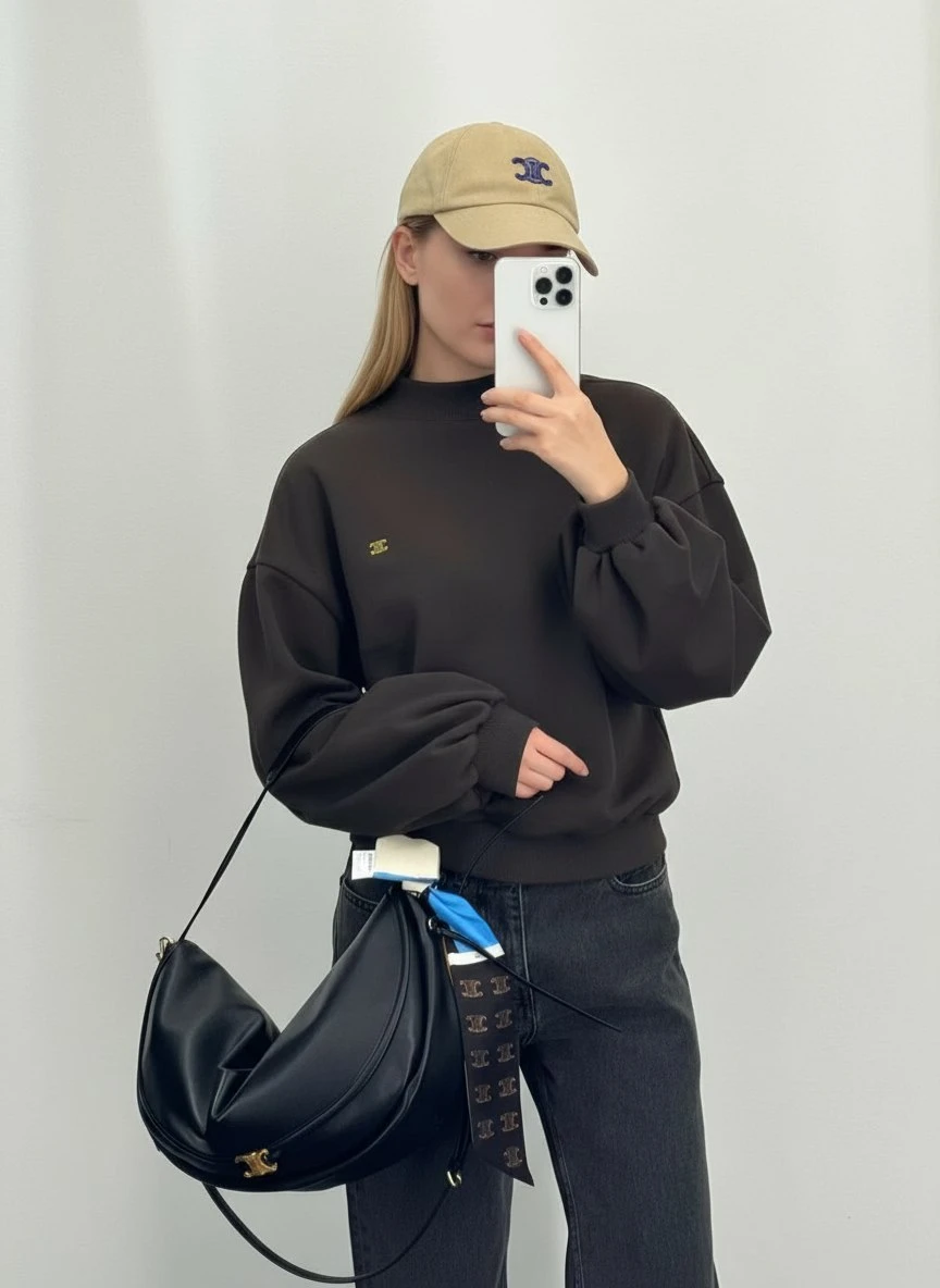 CELINE Женская сумка Triophe Halfmon CELINE Женская сумка Triophe Halfmon