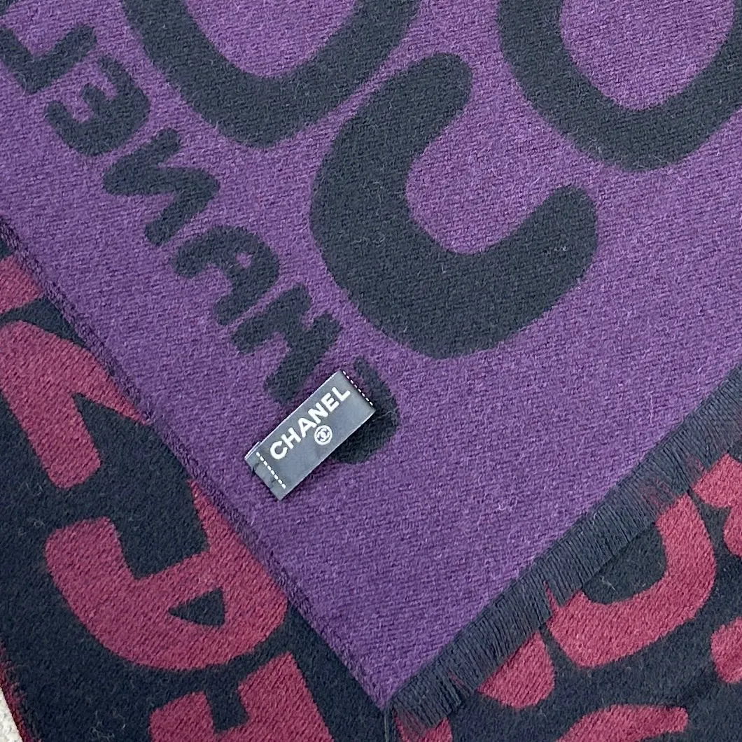 CHANEL Женский шарф из шерсти