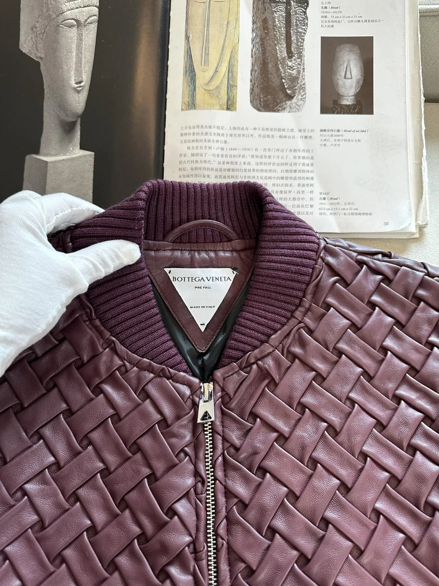 BOTTEGA VENETA Женская кожаная куртка из овчины BOTTEGA VENETA Женская кожаная куртка из овчины