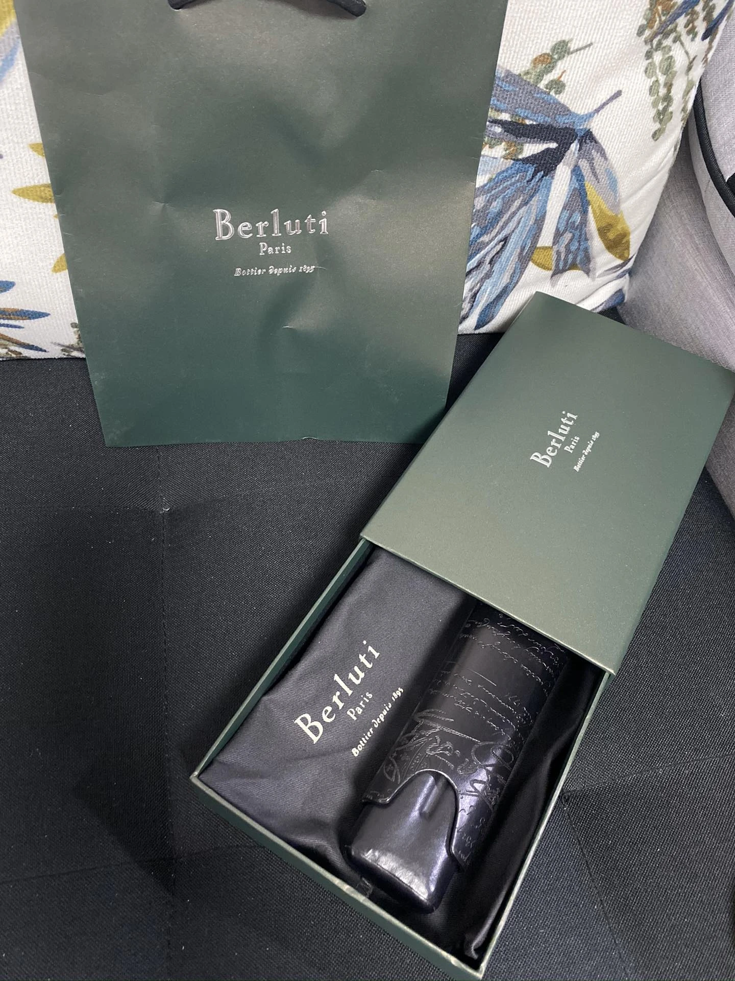 BERLUTI Кожаный футляр для сигар