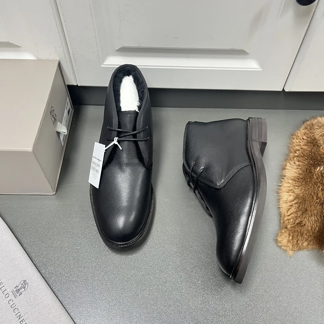 BRUNELLO CUCINELLI Мужские ботинки чакка из кожи оленя BRUNELLO CUCINELLI Мужские ботинки чакка из кожи оленя