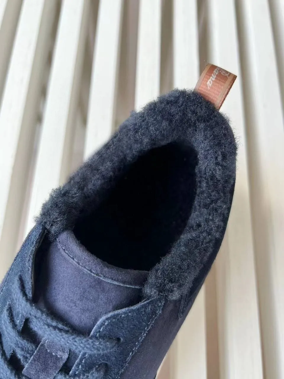 LORO PIANA Мужские кроссовки с мехом LORO PIANA Мужские кроссовки с мехом