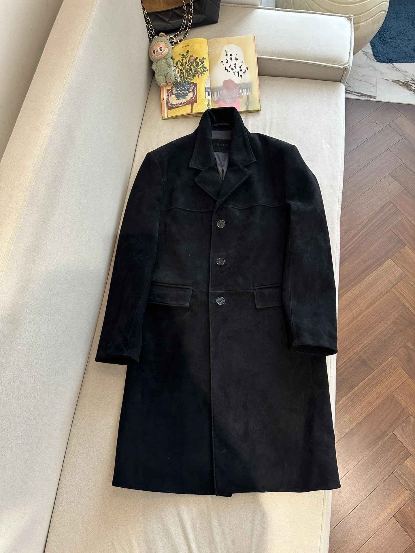 PRADA Женское пальто из замши