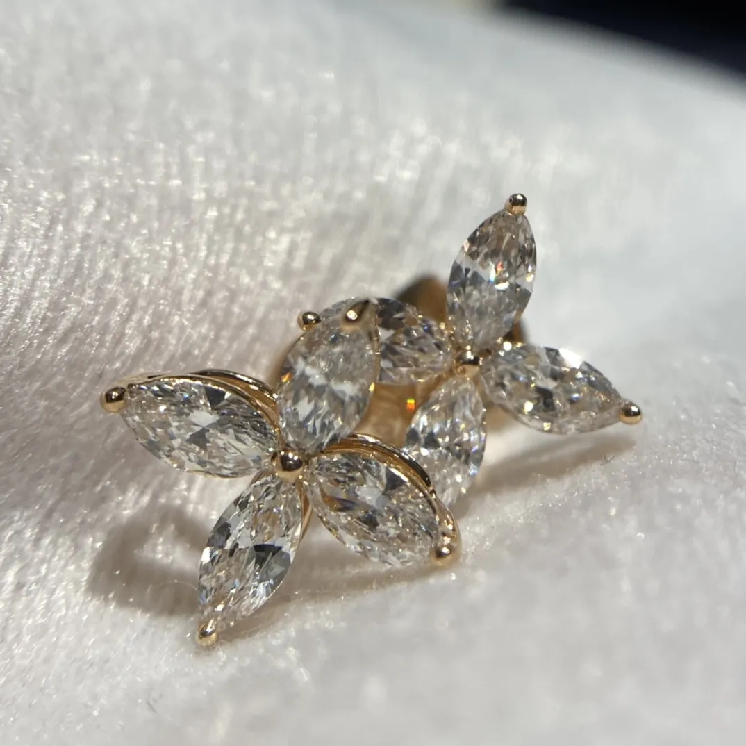 TIFFANY Серьги Victoria розовое золото с бриллиантами TIFFANY Серьги Victoria розовое золото с бриллиантами