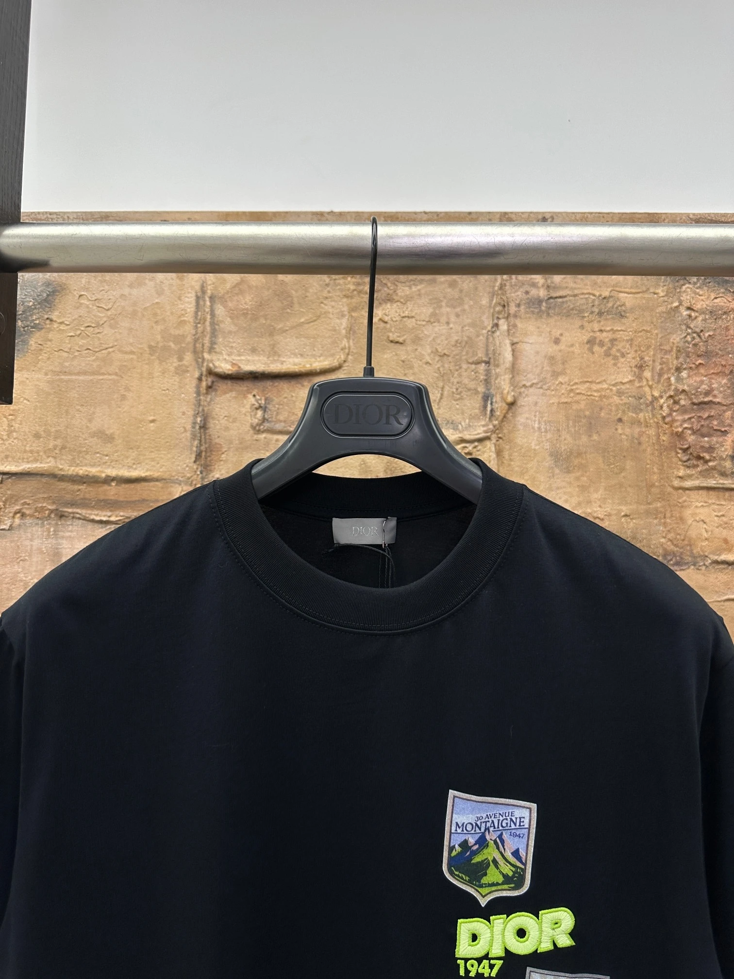 CHRISTIAN DIOR Мужская футболка с вышивкой 