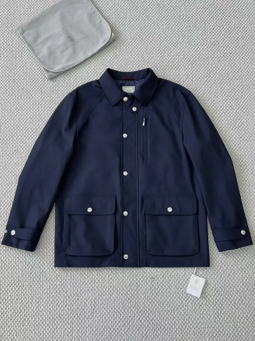 BRUNELLO CUCINELLI Мужская куртка в виде рубашки