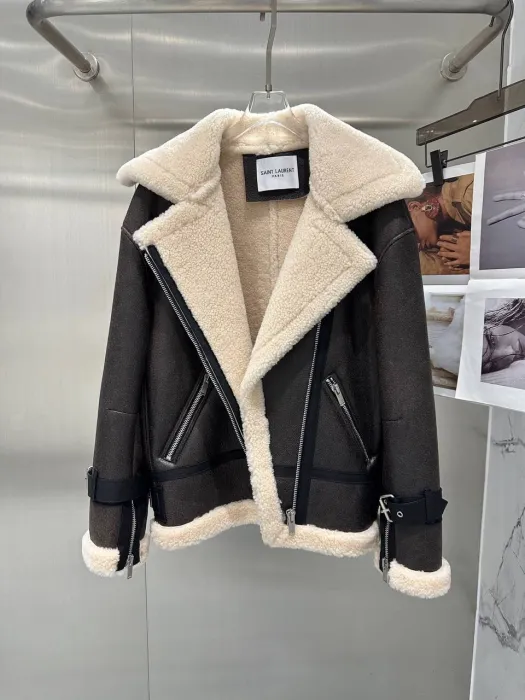  SAINT LAURENT Женская дублёнка из овчины