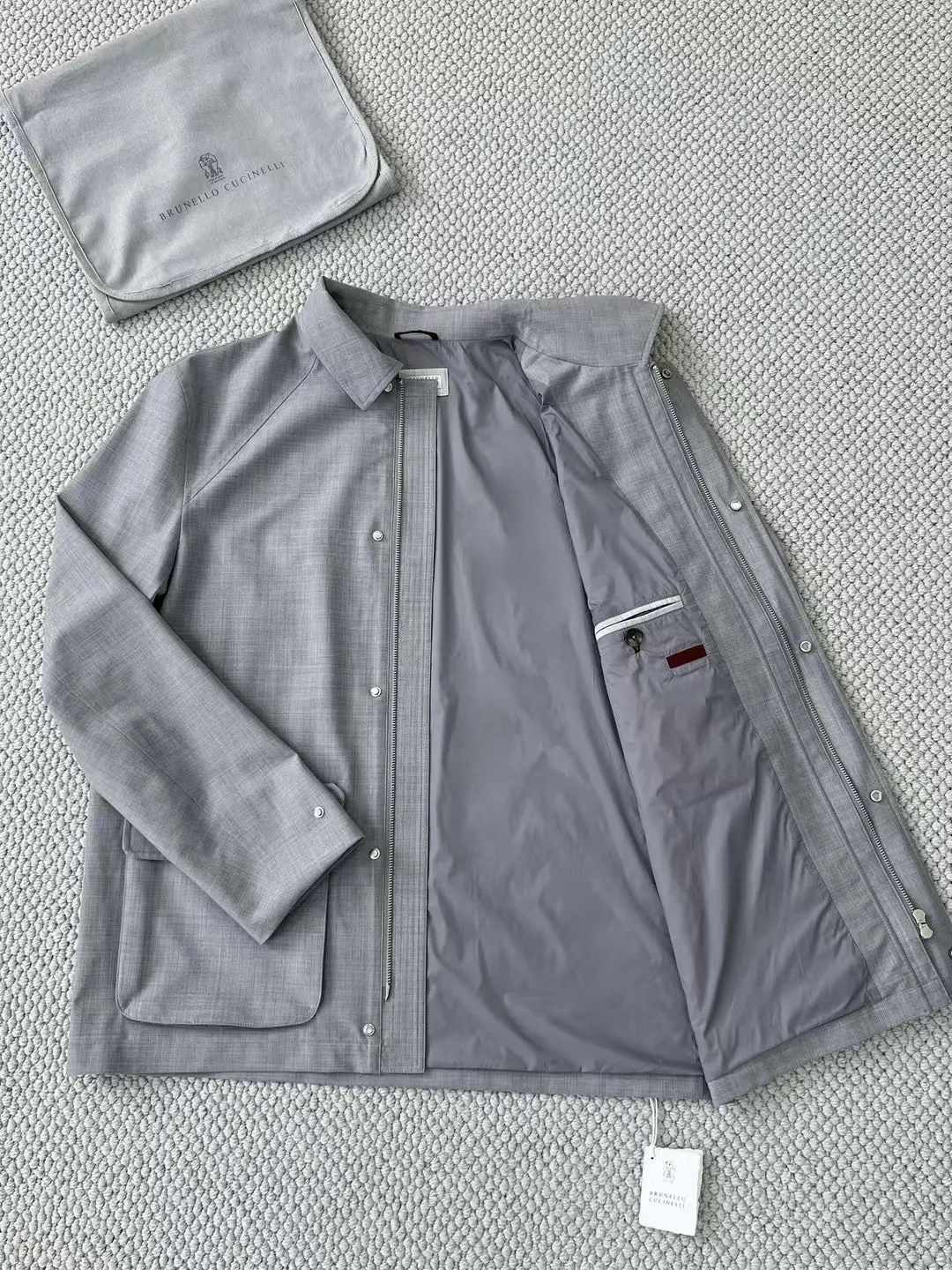 BRUNELLO CUCINELLI Мужская куртка в виде рубашки BRUNELLO CUCINELLI Мужская куртка в виде рубашки