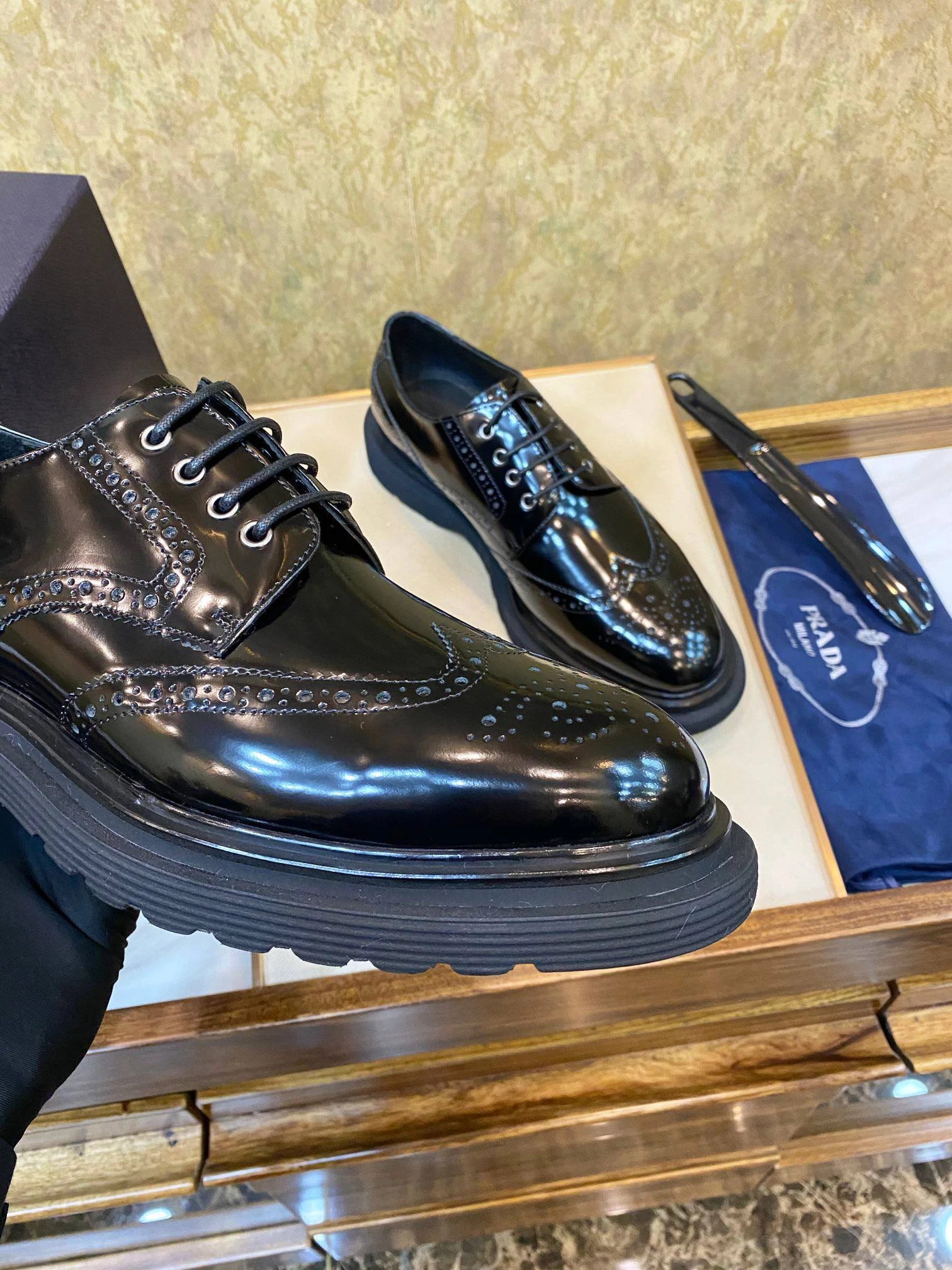 PRADA Мужские туфли-ботинки PRADA Мужские туфли-ботинки