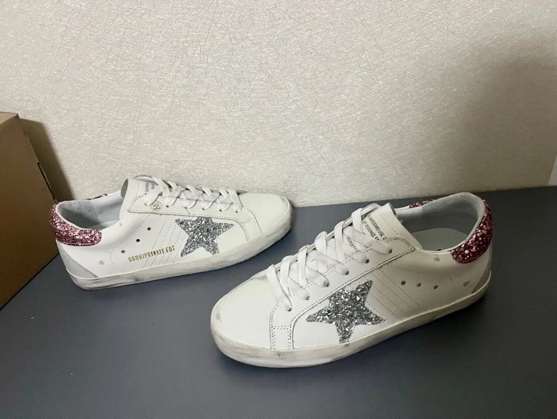 GOLDEN GOOSE Кроссовки Superstar розовые из кожи GOLDEN GOOSE Кроссовки Superstar розовые из кожи