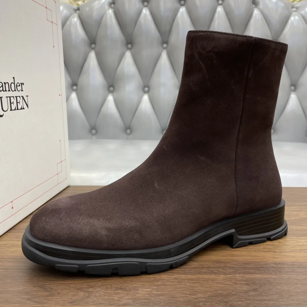 ALEXANDER MCQUEEN Мужские ботинки из воловьей кожи