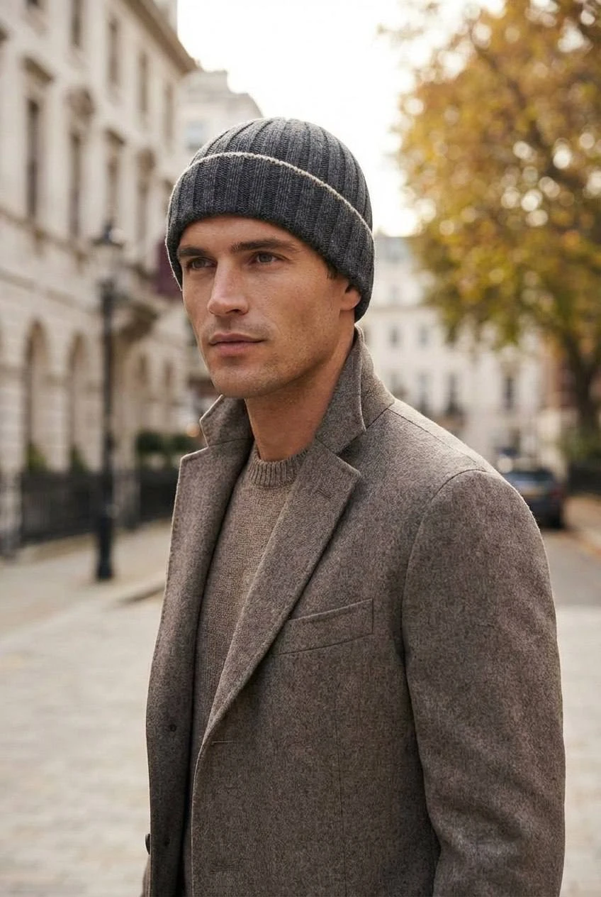 BRUNELLO CUCINELLI Мужская шапка из кашемира 