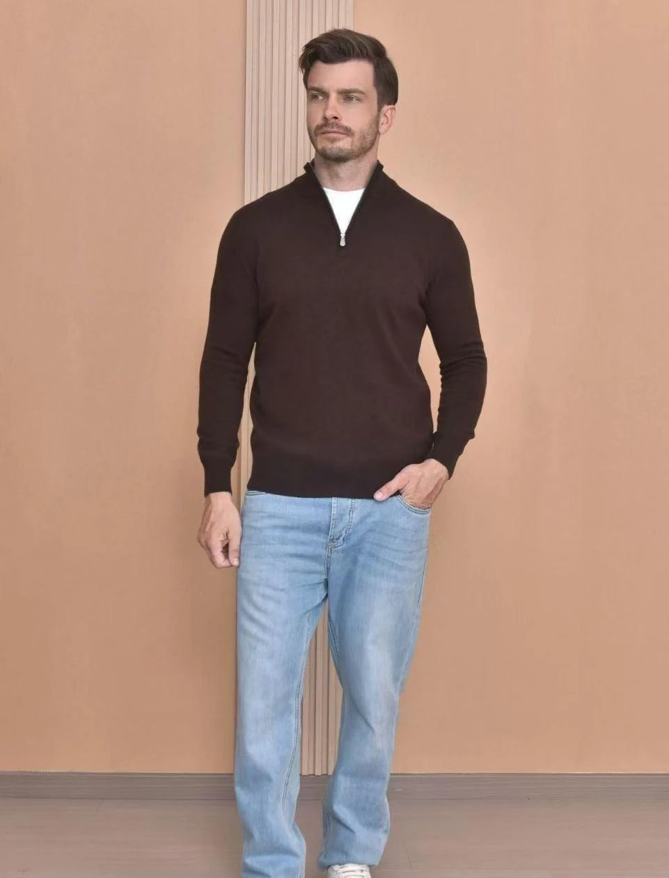 BRUNELLO CUCINELLI Мужской джемпер из кашемира BRUNELLO CUCINELLI Мужской джемпер из кашемира