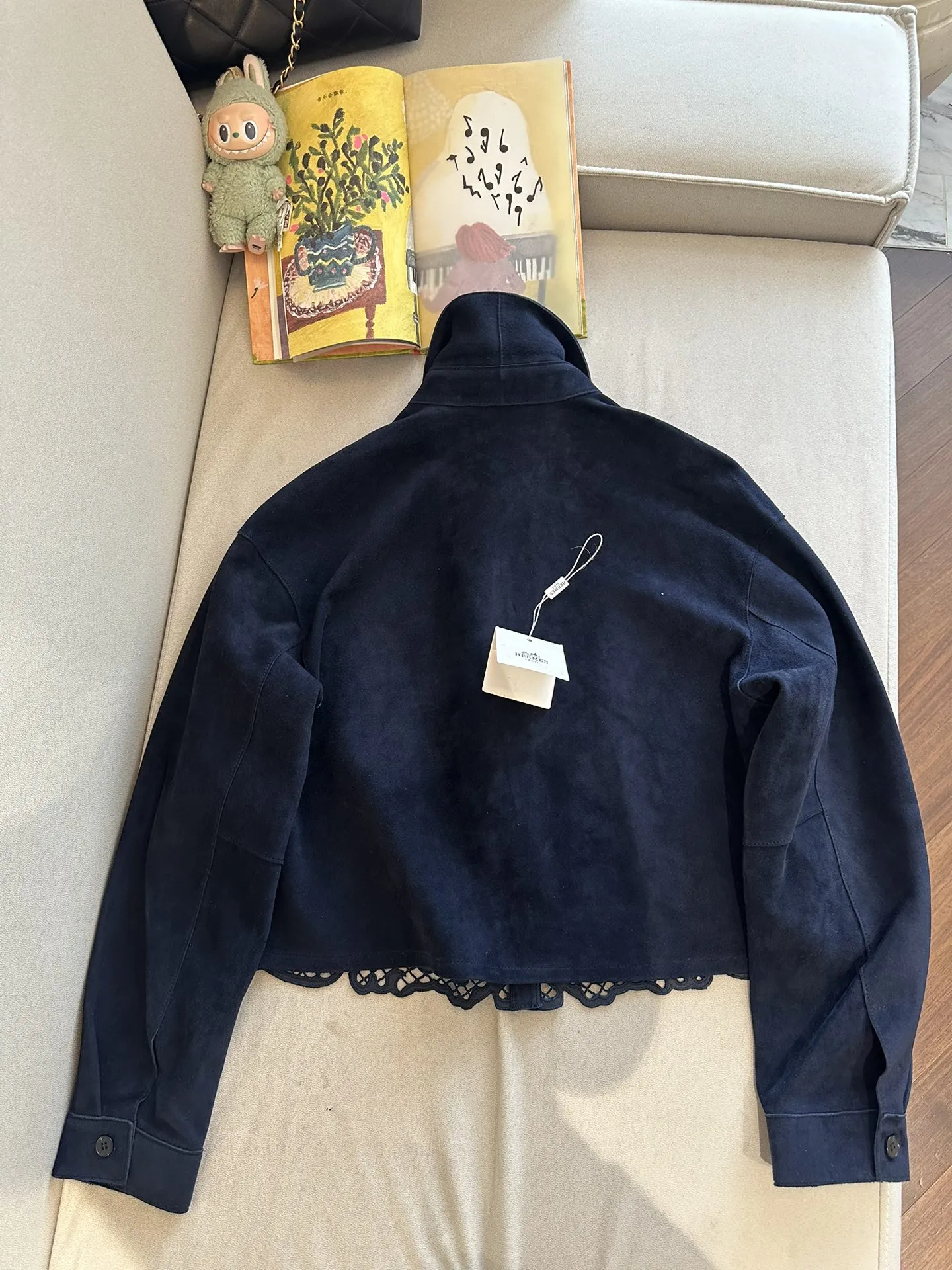 HERMES Женская рубашка из замши