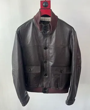 LORO PIANA Мужская кожаная куртка