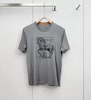 HERMES Мужская футболка хлопок