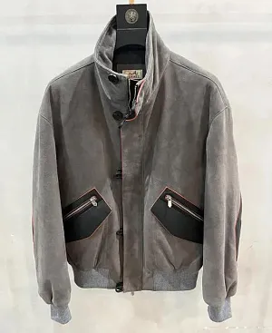 HERMES Мужская куртка из замши