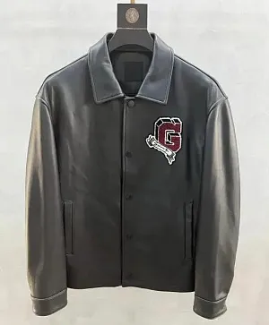 GIVENCHY Мужская кожаная куртка Coach Veste