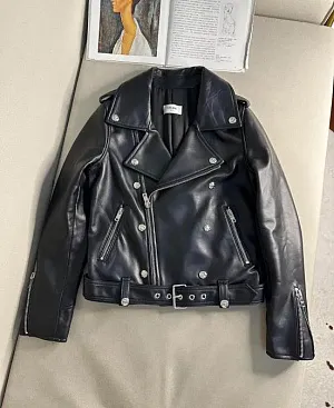 CELINE Женская кожаная куртка из новозеландской овчины